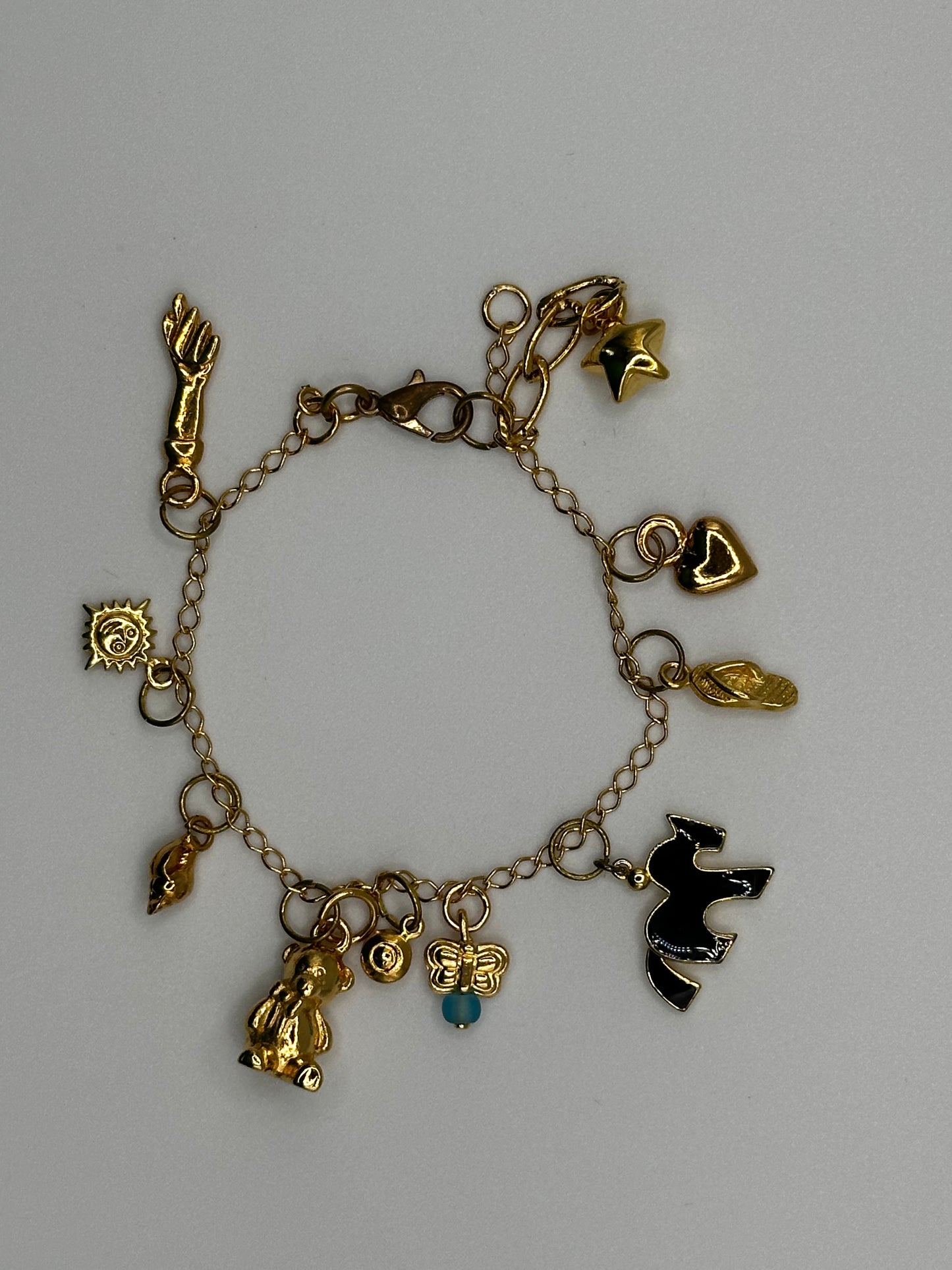 Bracelet w Charms bear & stars