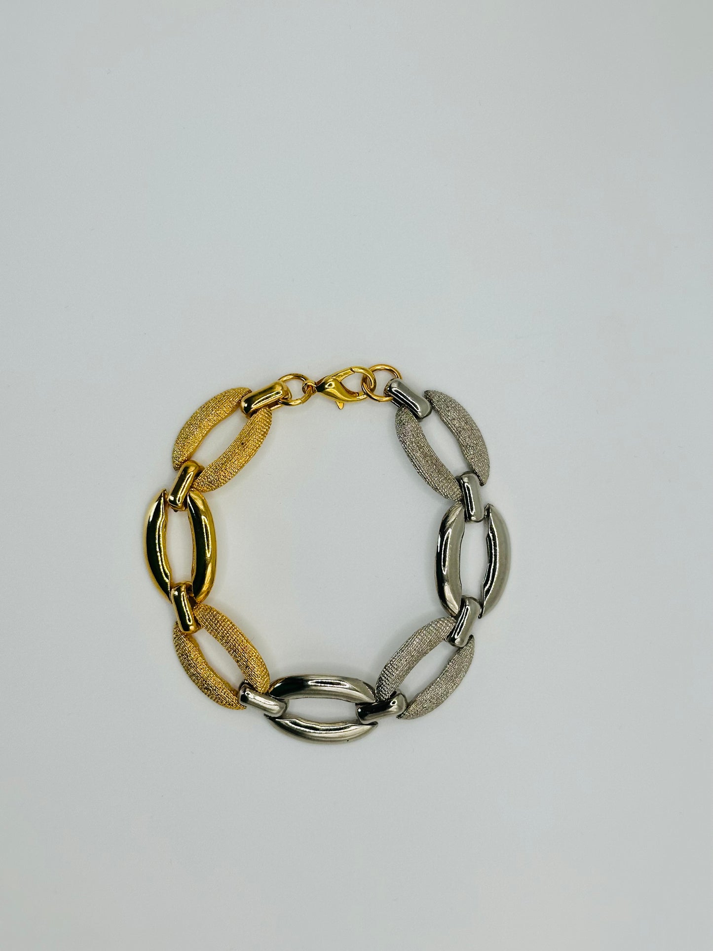 Bracelet Gold & Silver Oval