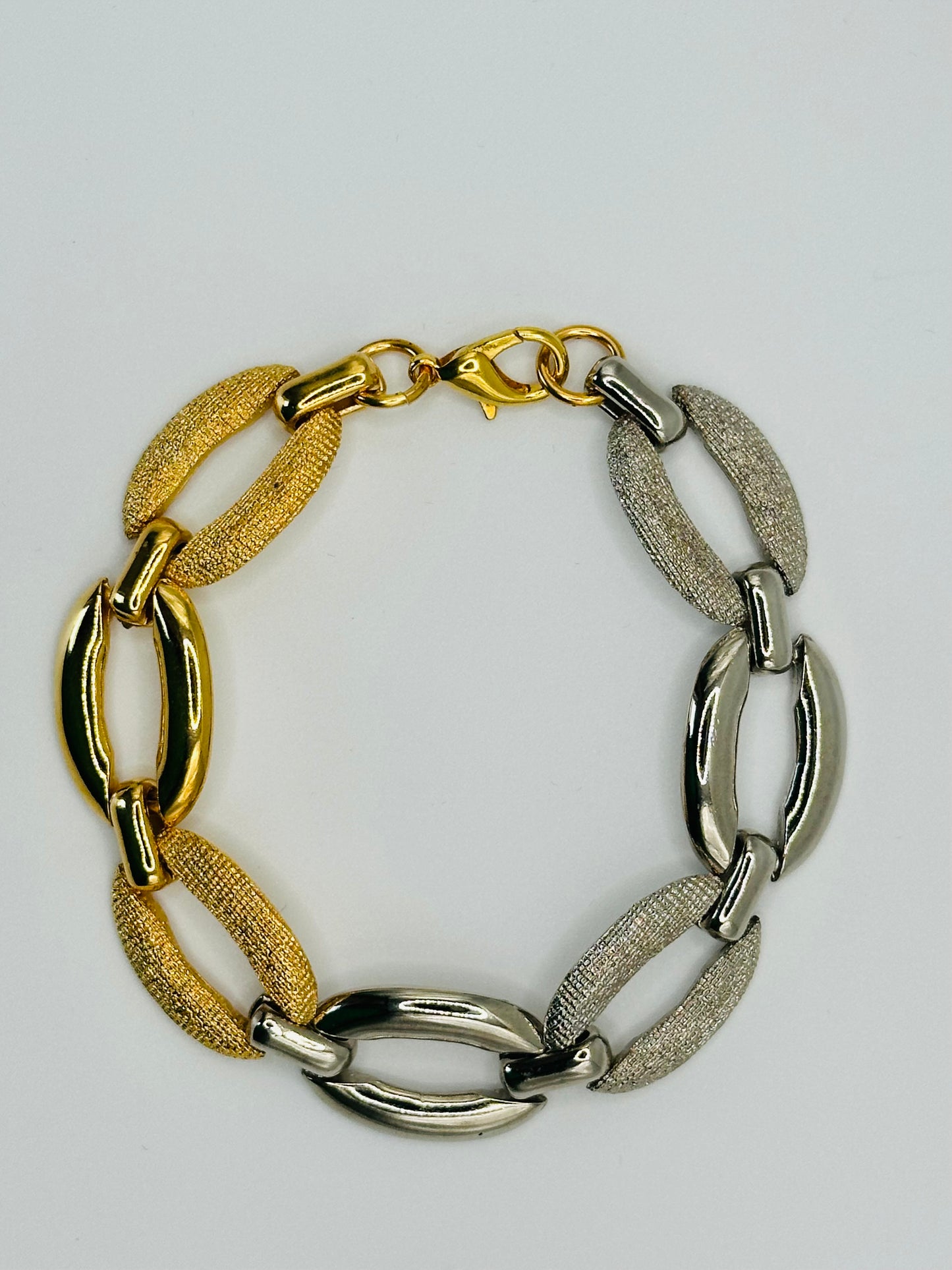 Bracelet Gold & Silver Oval