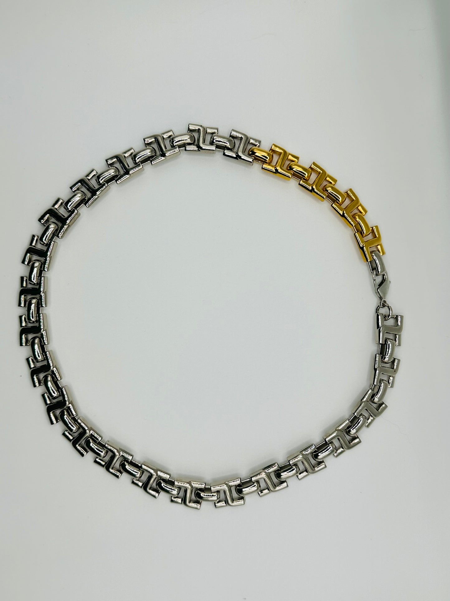 Chain Silver & Gold Square