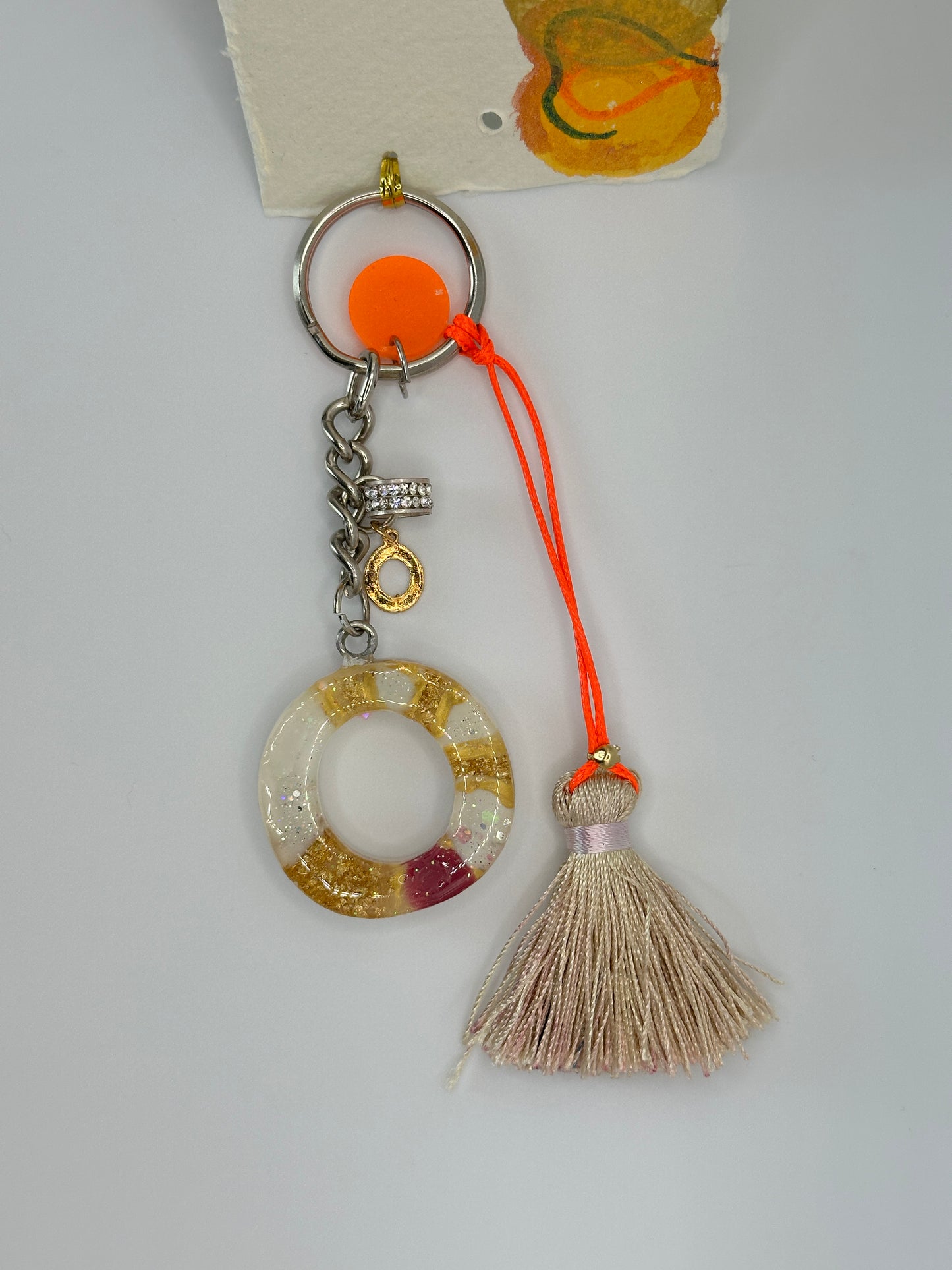 Keychain Alphabet letter O with additionals