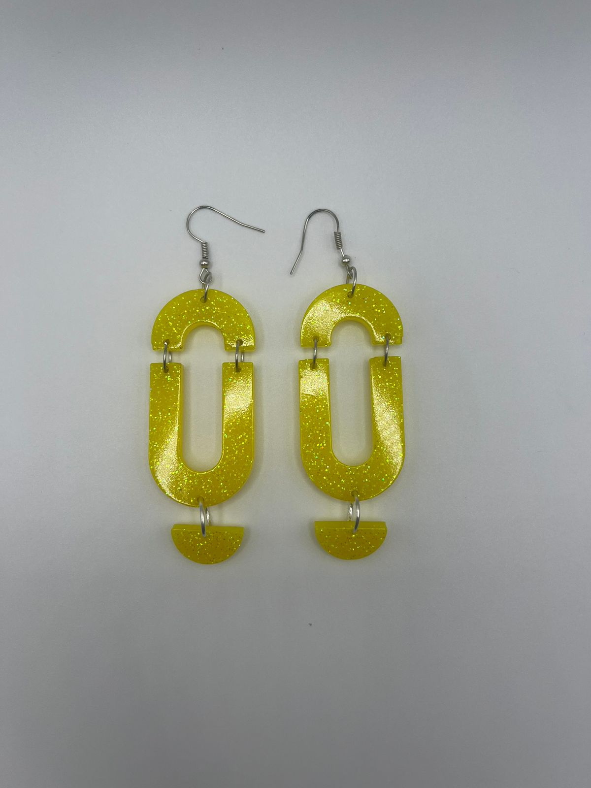 Yellow Resin Earring