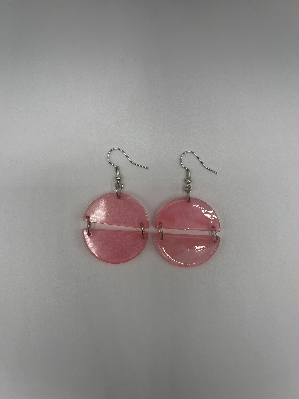Pink/Rose Resin Earring