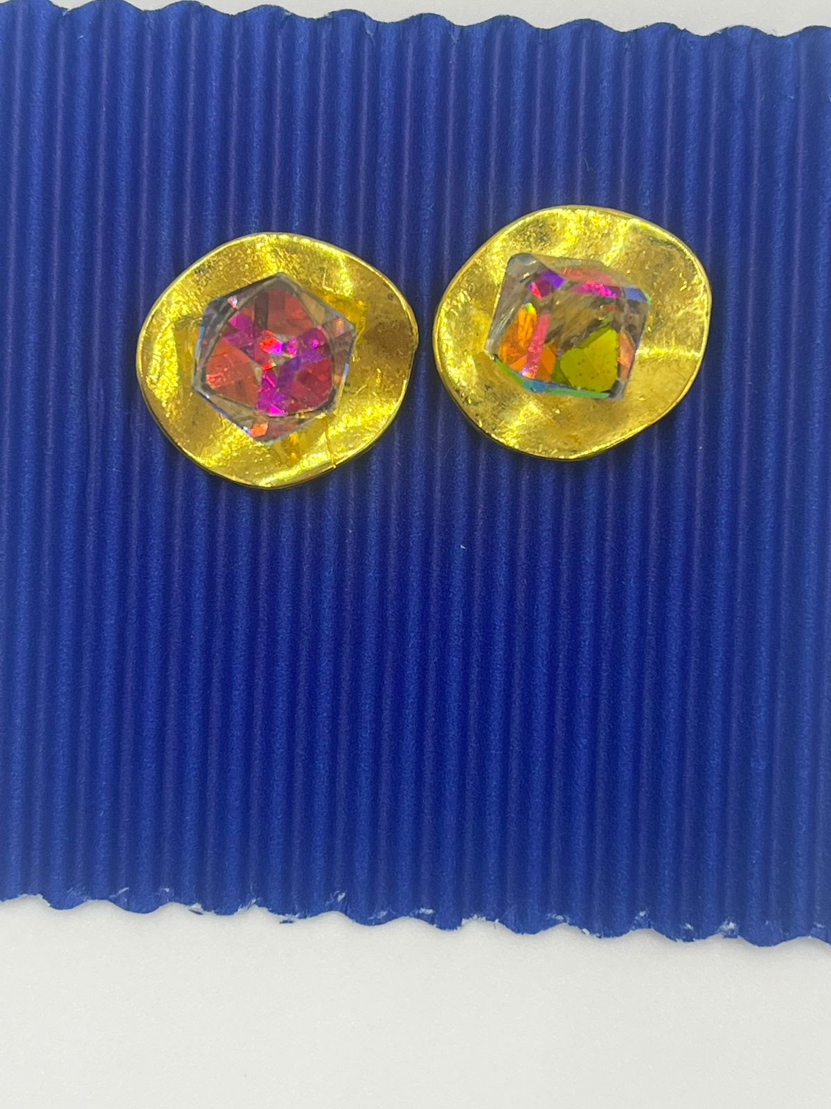 Swarovski and Gold Earring