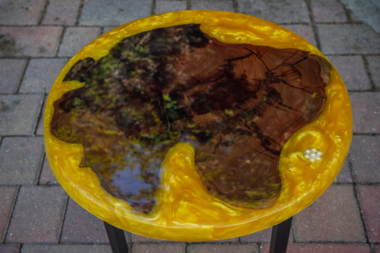 Yellow Resin Coffee Table