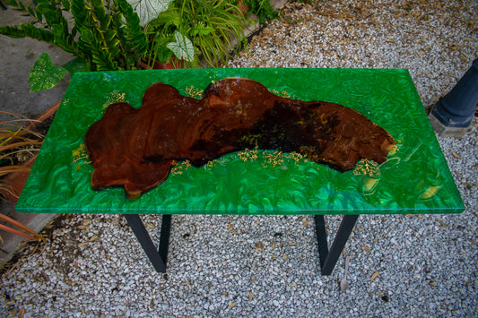 Green Resin Coffee Table