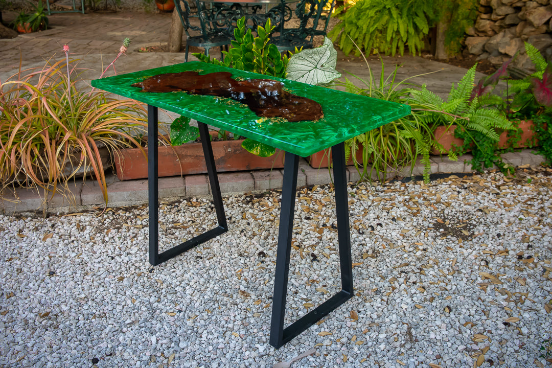 Green Resin Coffee Table