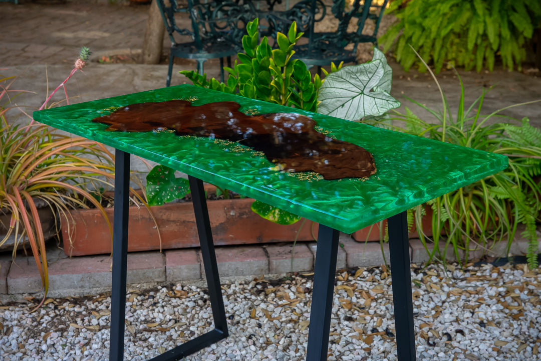 Green Resin Coffee Table