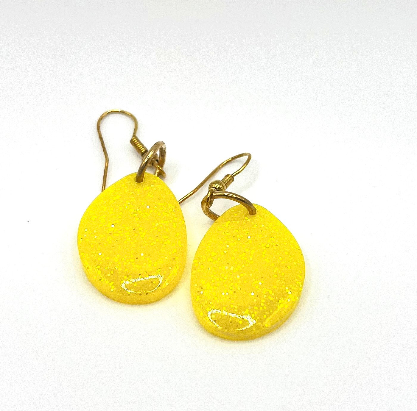Yellow Hanging Resin Earring