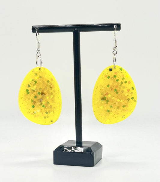 Yellow Resin Earring