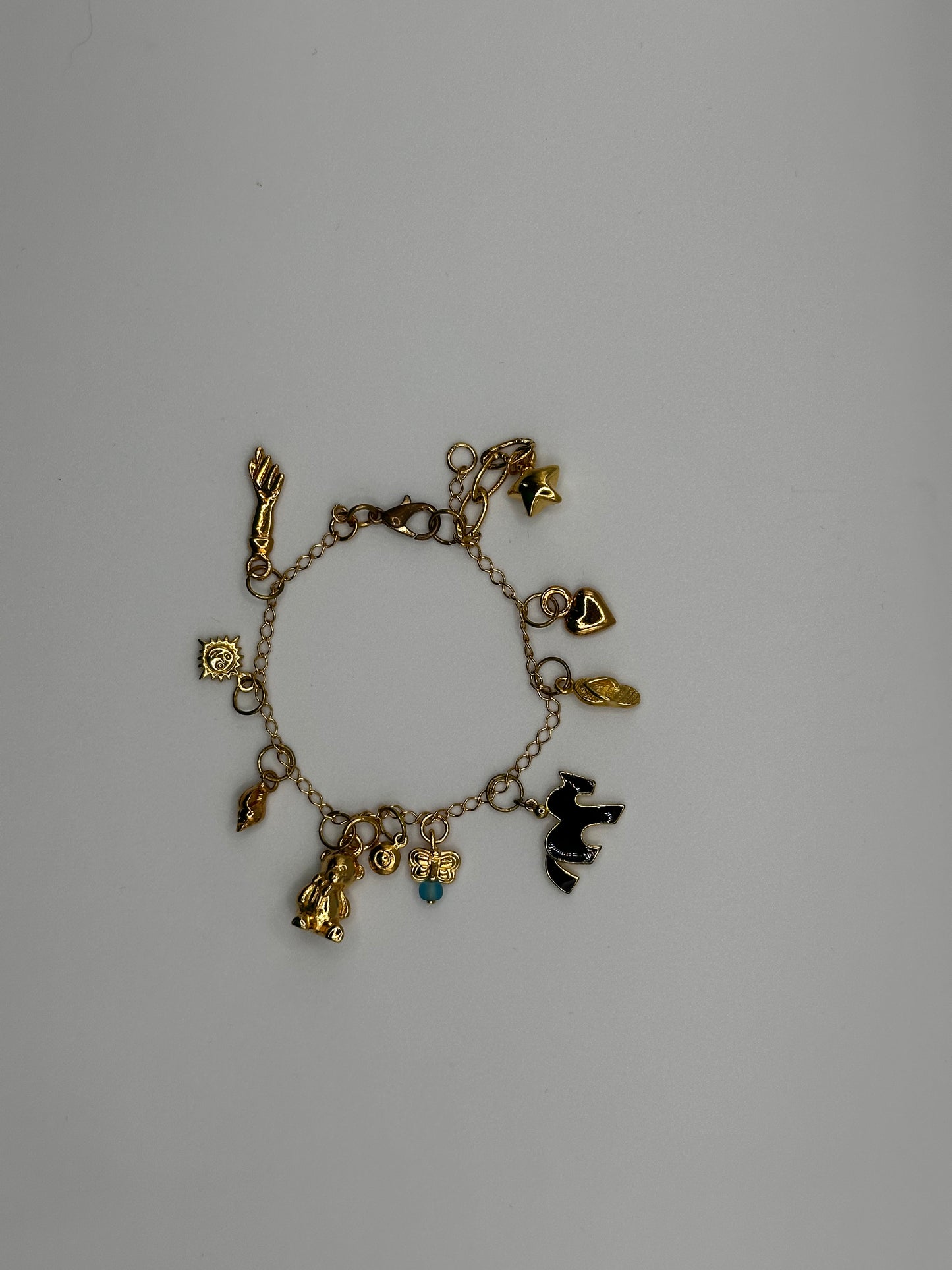 Bracelet w Charms bear & stars