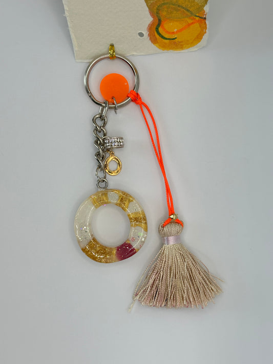 Keychain Alphabet letter O with additionals
