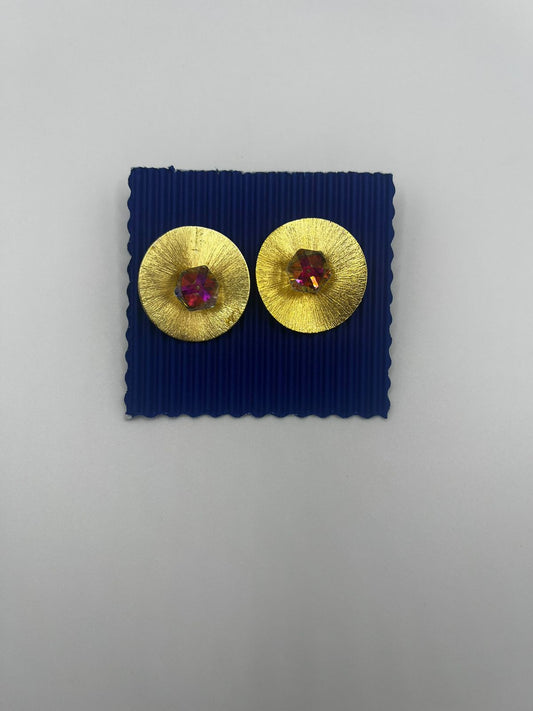 Swarovski and Gold Earring