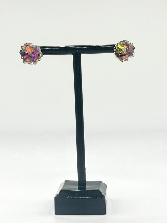 Swarovski and Gold Earring