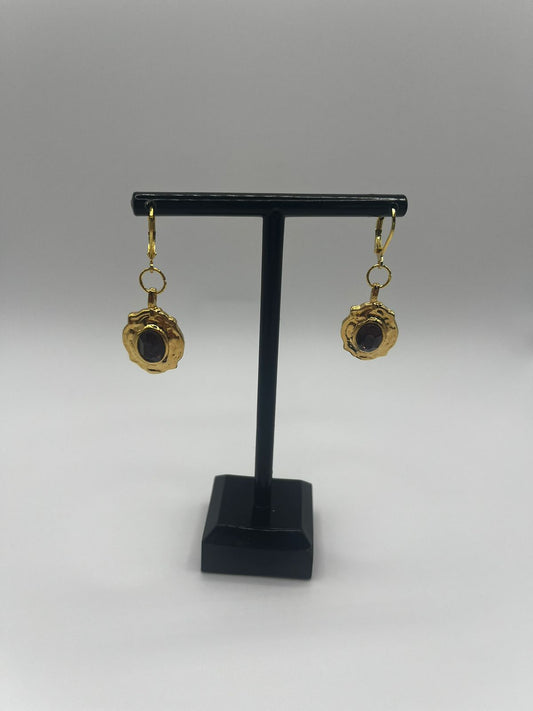 Swarovski and Gold Earring