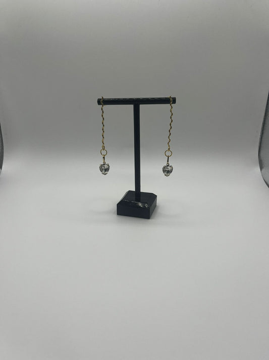Swarovski and Gold Earring
